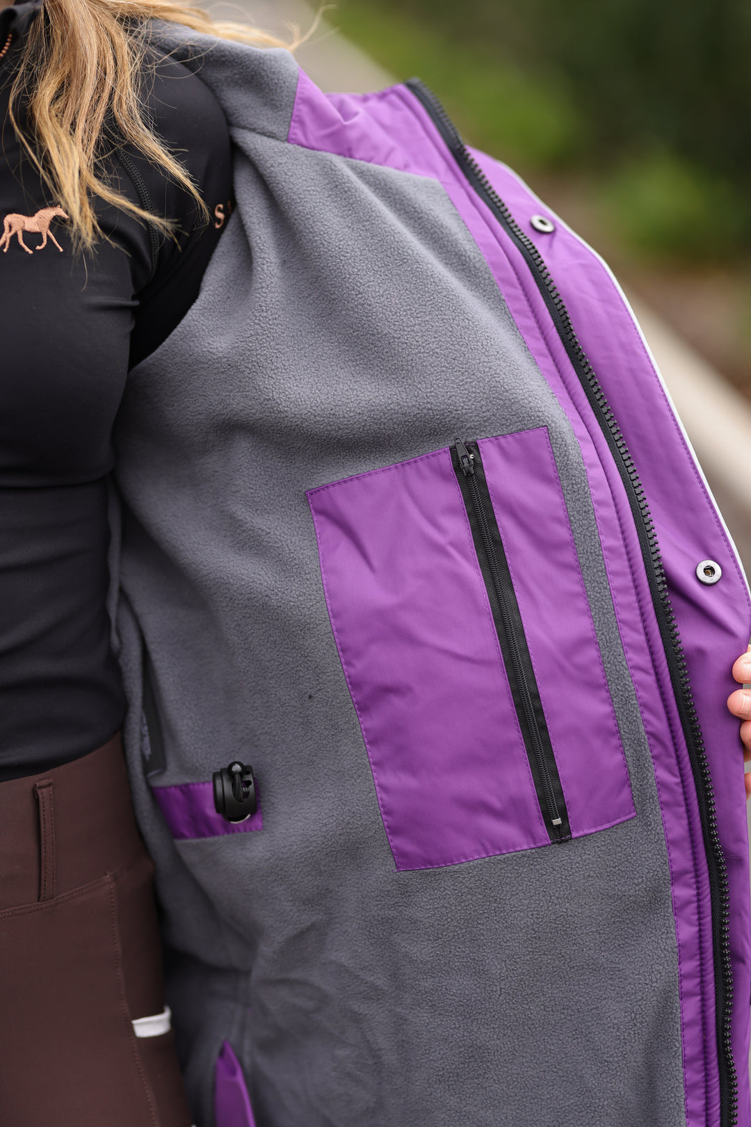 Saddle Co Equi-Hoodie ‘Pro Lite’ - Purple Plum