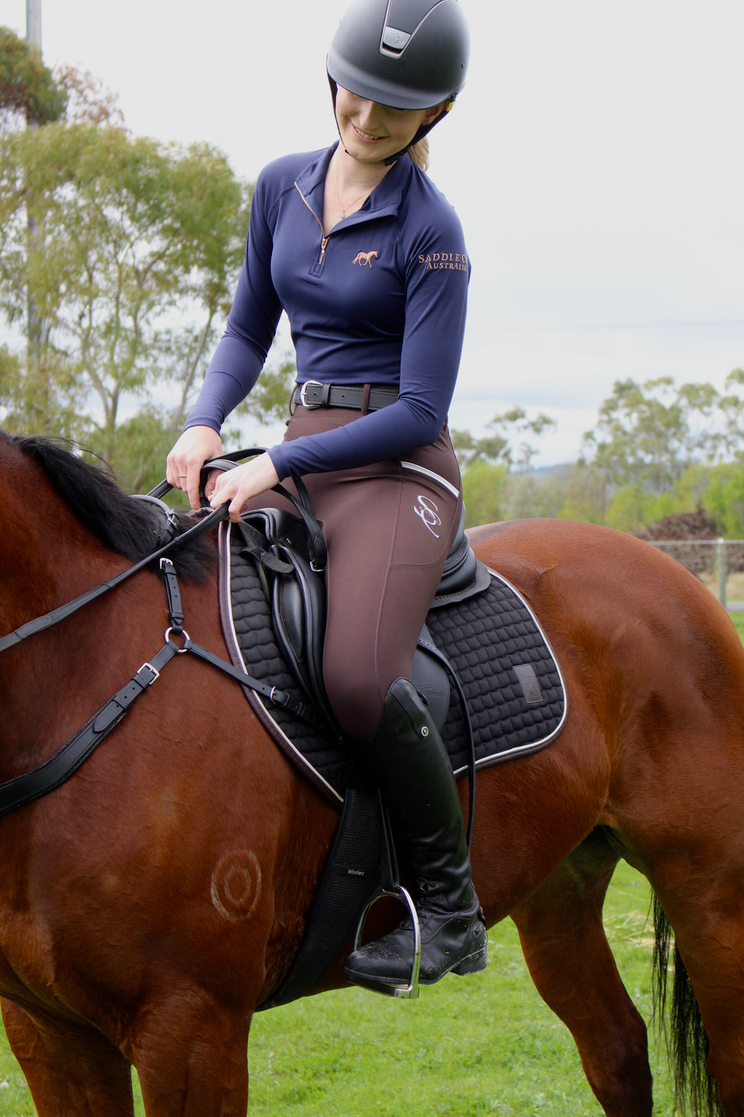 Saddle Co Coastal Signature Base Layer  - Navy