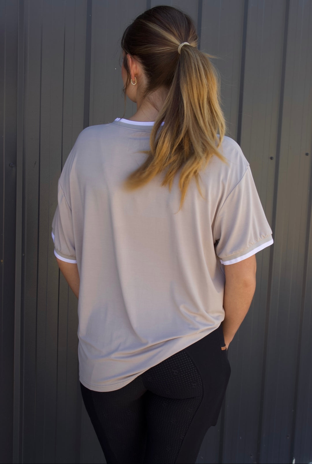 Saddle Co ‘Elodie’ Neutral Tee - Almond