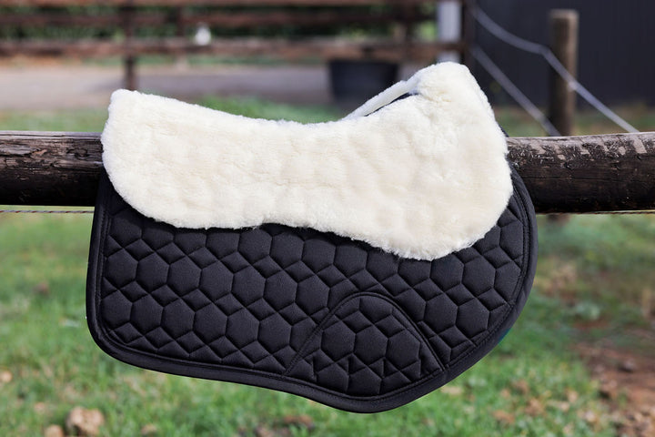 Saddle Co Revere Saddle Pad with Merino Wool - Black