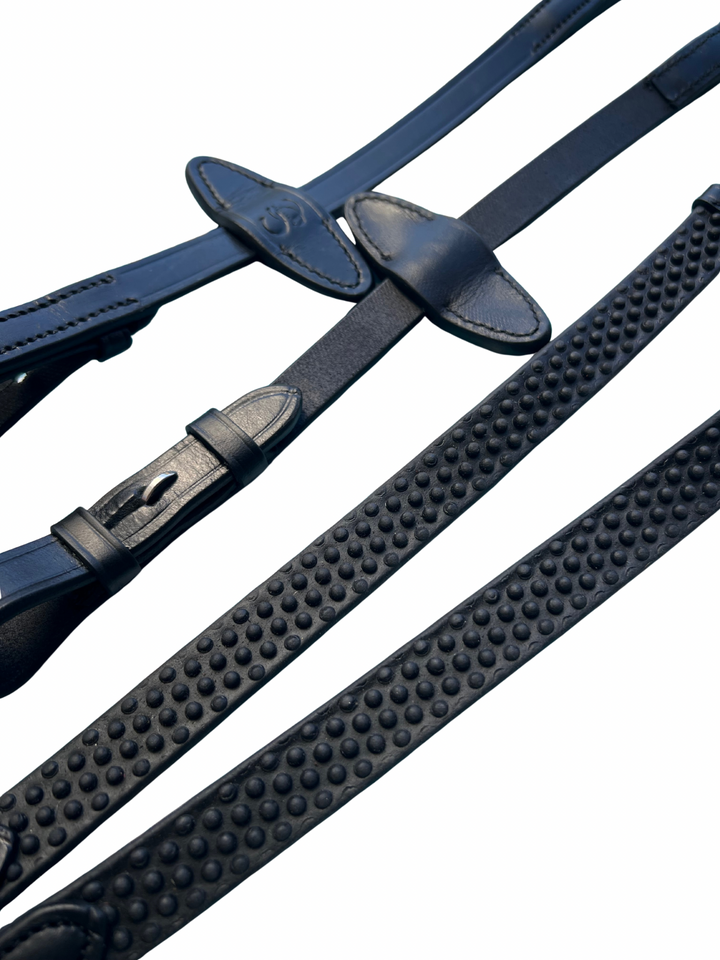 Crystal MickLux Bridle with Reins - Black