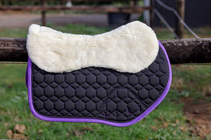 Saddle Co Revere Saddle Pad with Merino Wool - Imperial Purple