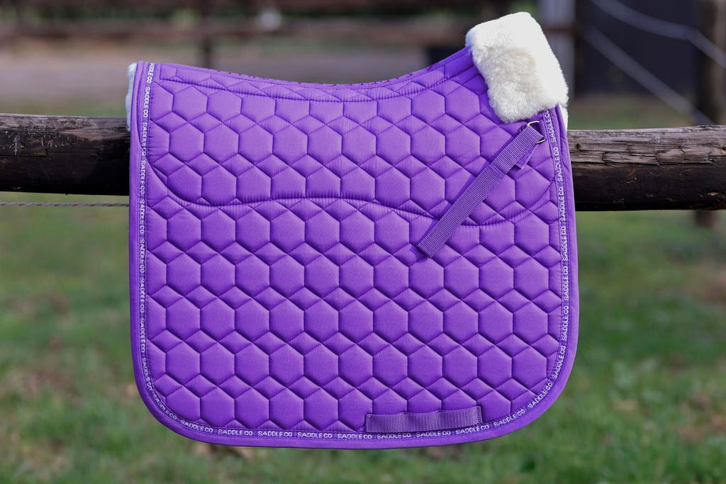 Saddle Co Revere Saddle Pad with Merino Wool - Imperial Purple
