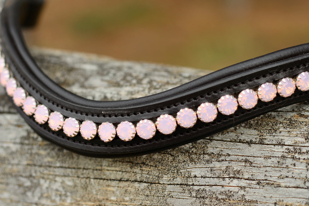 Easy-Click Browband - Rose Quartz