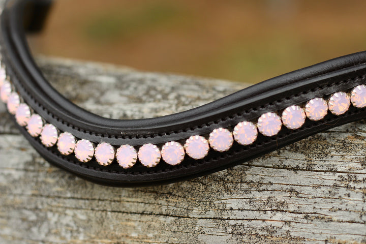 Easy-Click Browband - Rose Quartz