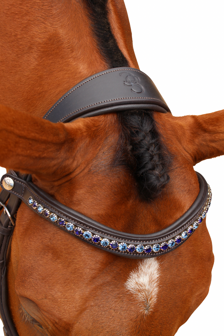 MickLux Bridle with Reins - Havana Brown