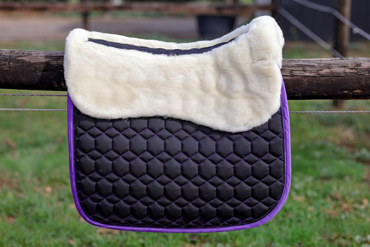 Saddle Co Revere Saddle Pad with Merino Wool - Imperial Purple