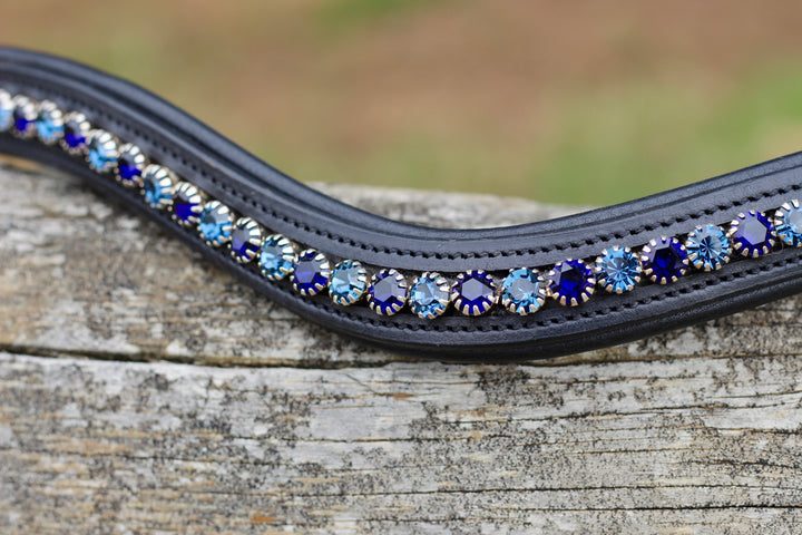 Easy-Click Browband - Blue Topaz