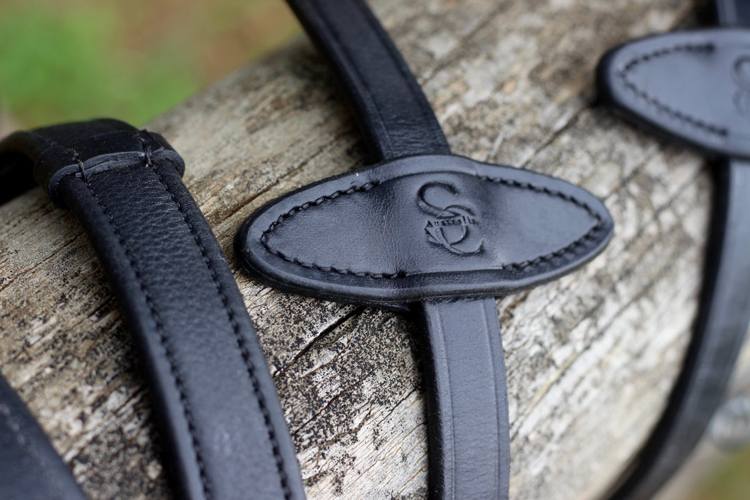‘Star’ Hanoverian Bridle With Reins - Black