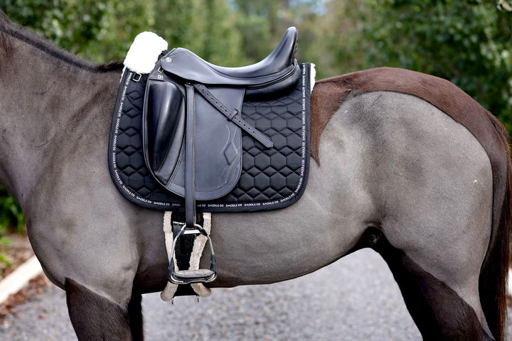 Saddle Co Revere Saddle Pad with Merino Wool - Black