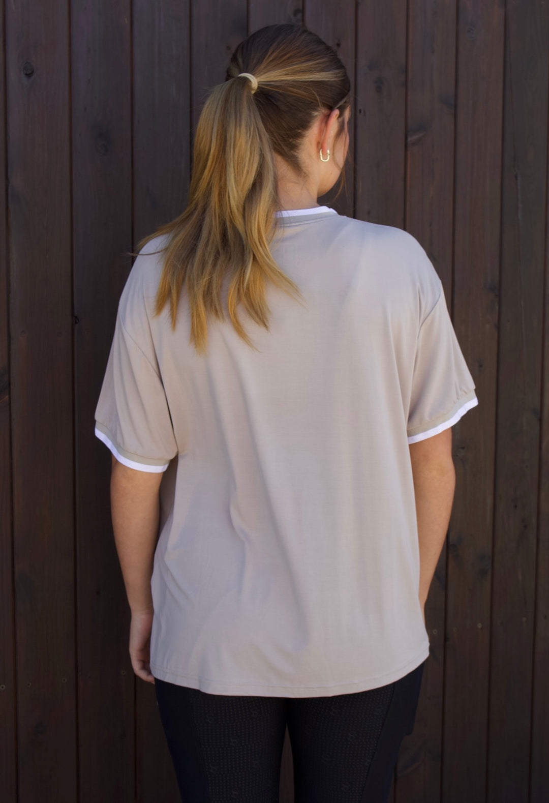 Saddle Co ‘Elodie’ Neutral Tee - Almond