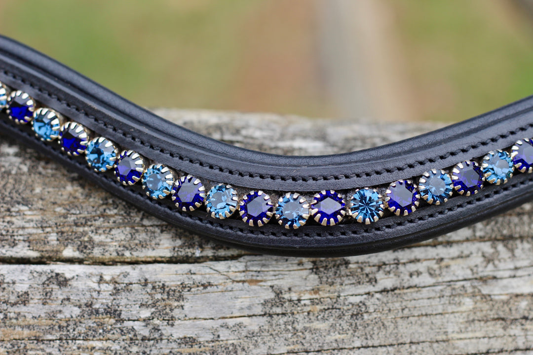 Easy-Click Browband - Blue Topaz