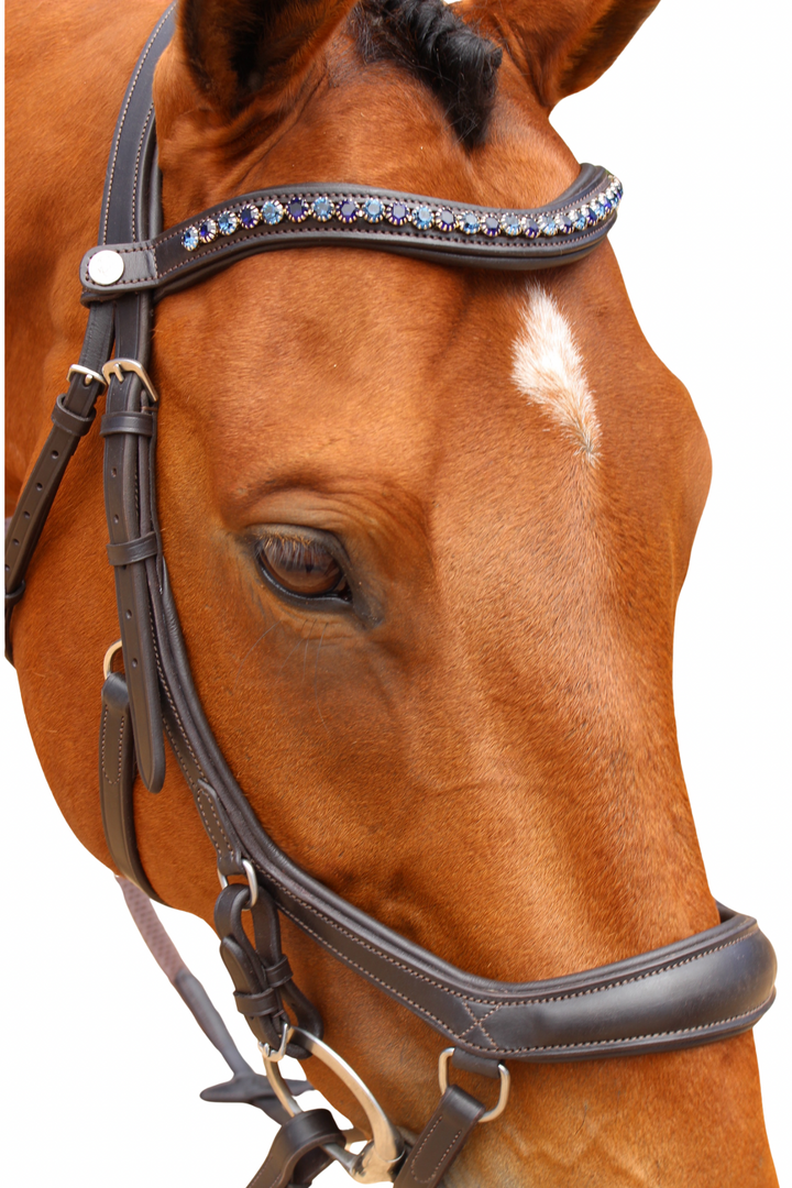MickLux Bridle with Reins - Havana Brown