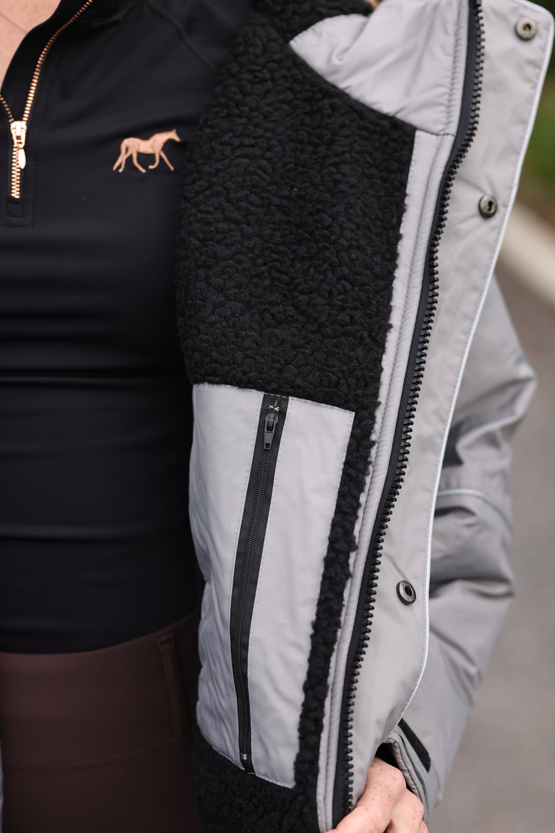 Saddle Co Equi-Hoodie ‘Original’ - Silver Frost