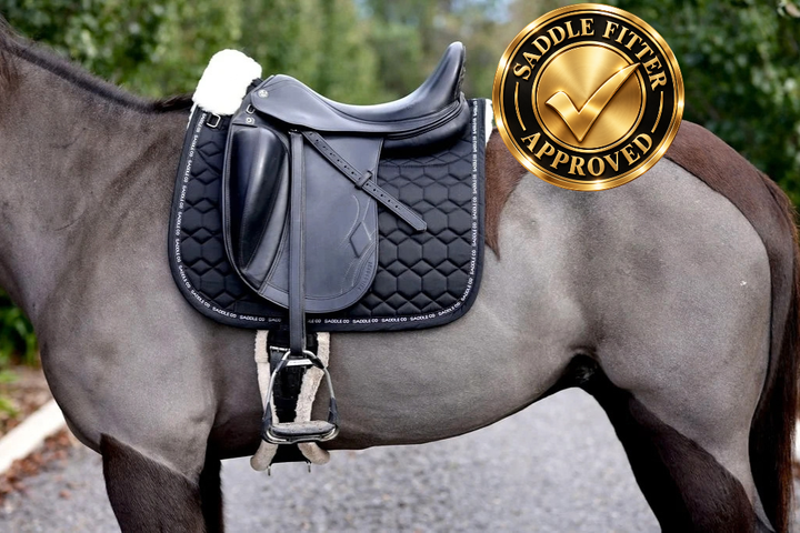 Saddle Co Revere Saddle Pad with Merino Wool - Black