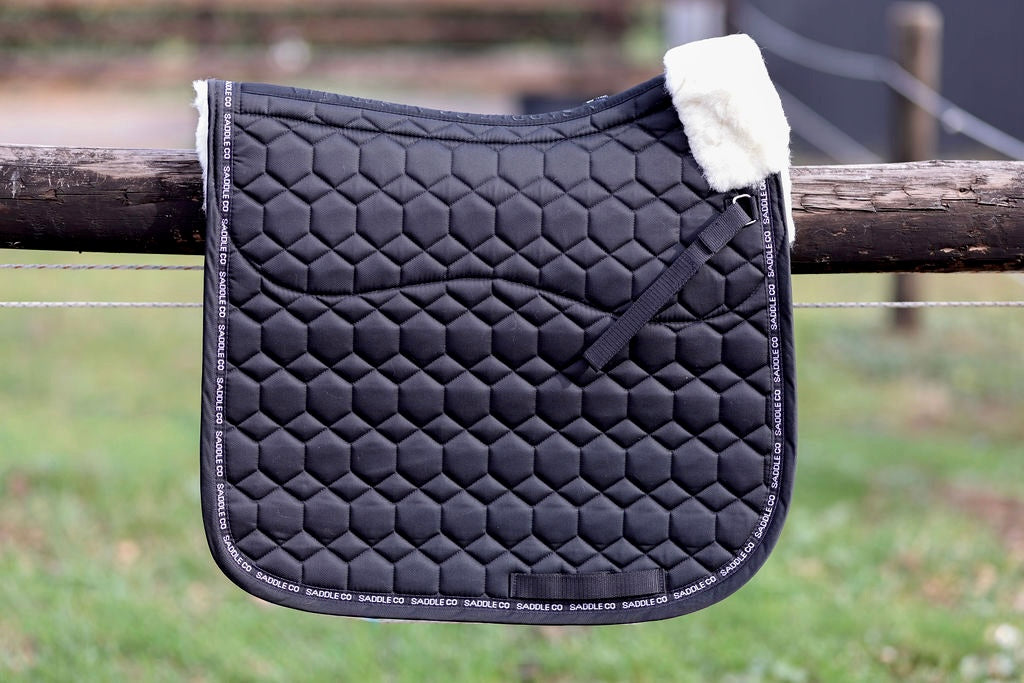 Saddle Co Revere Saddle Pad with Merino Wool - Black