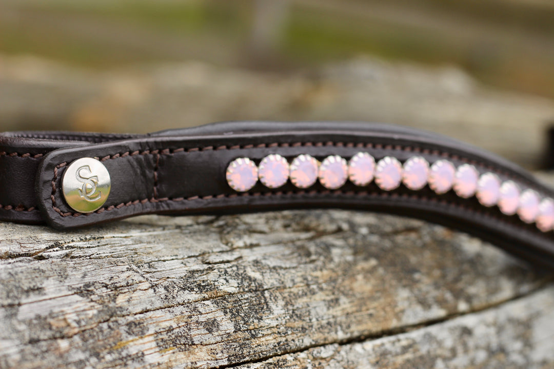 Easy-Click Browband - Rose Quartz