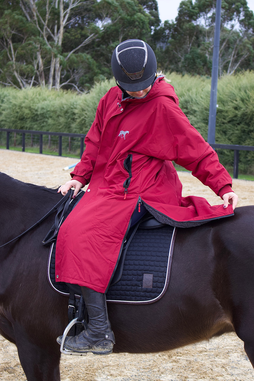 Saddle Co Equi-Hoodie ‘Original’ - Berry Maroon