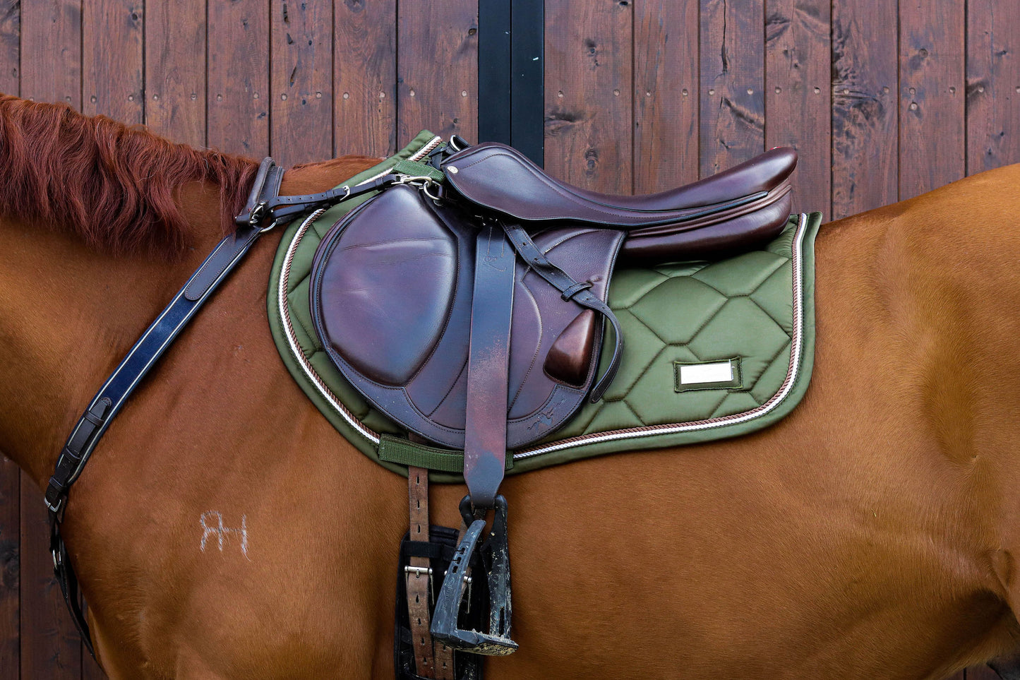 Limited Edition Luxury Saddle Pad - Olive - Jump