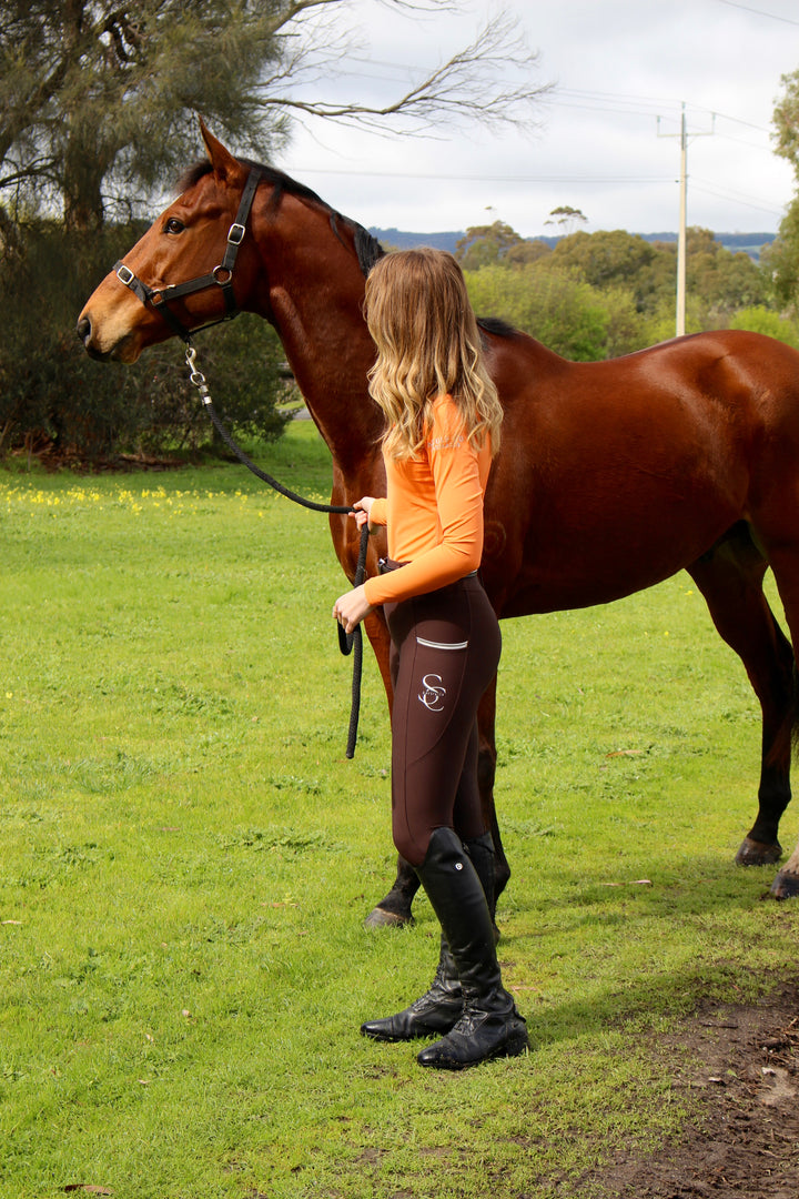 Saddle Co Coastal Signature Base Layer  - Tangerine Orange