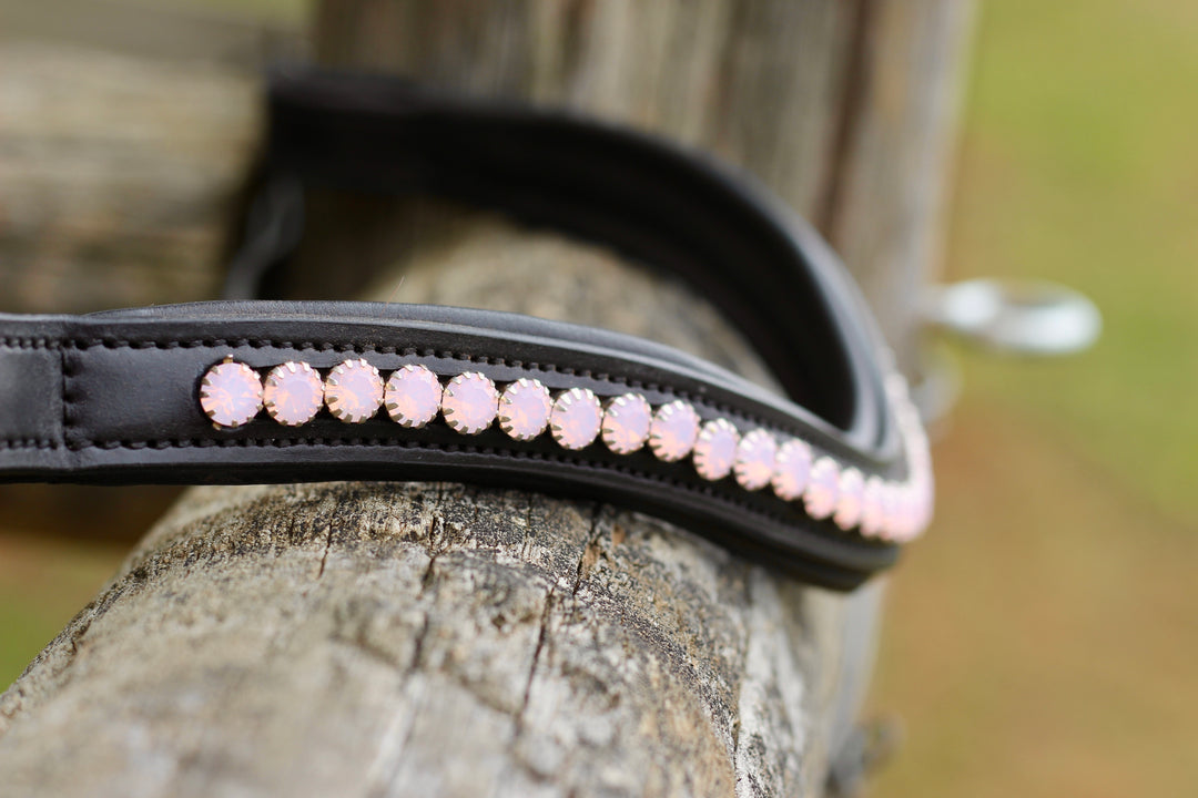 Easy-Click Browband - Rose Quartz