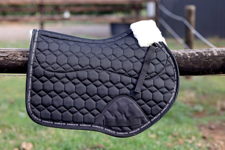 Saddle Co Revere Saddle Pad with Merino Wool - Black