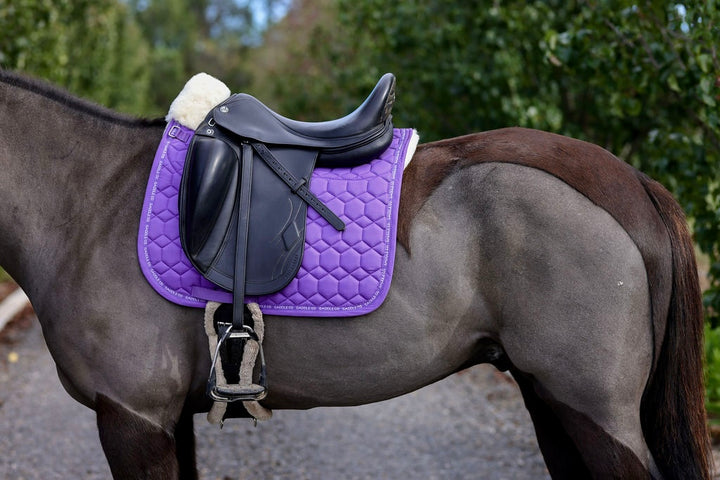 Saddle Co Revere Saddle Pad with Merino Wool - Imperial Purple