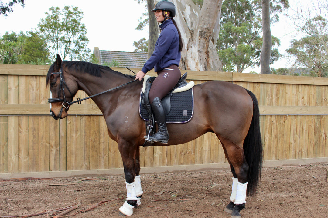 Fearless Hybrid Equestrian Tights - Chocolate Cocoa