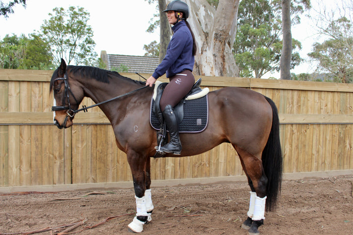 Fearless Hybrid Equestrian Tights - Chocolate Cocoa