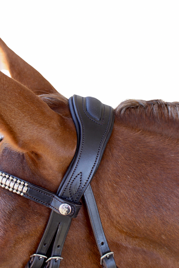 Cosmo Cavesson Bridle with Reins - Havana Brown