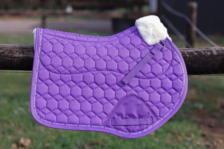 Saddle Co Revere Saddle Pad with Merino Wool - Imperial Purple