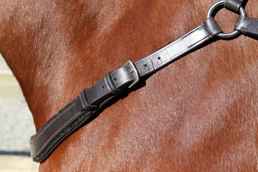 Saddle Co ‘Bling’ Balance Breastplate™- Brown Leather with Black Rhinestone