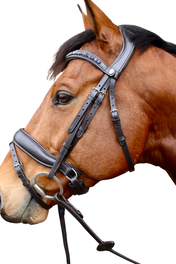 ‘Star’ Hanoverian Bridle With Reins - Havana Brown