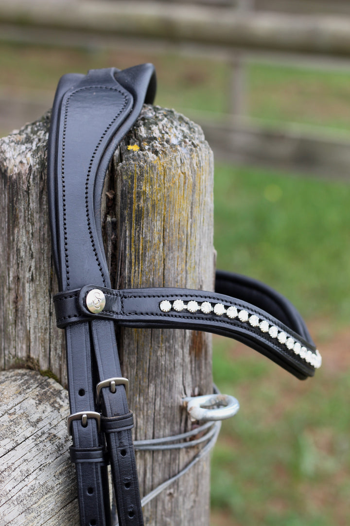 ‘Star’ Hanoverian Bridle With Reins - Black