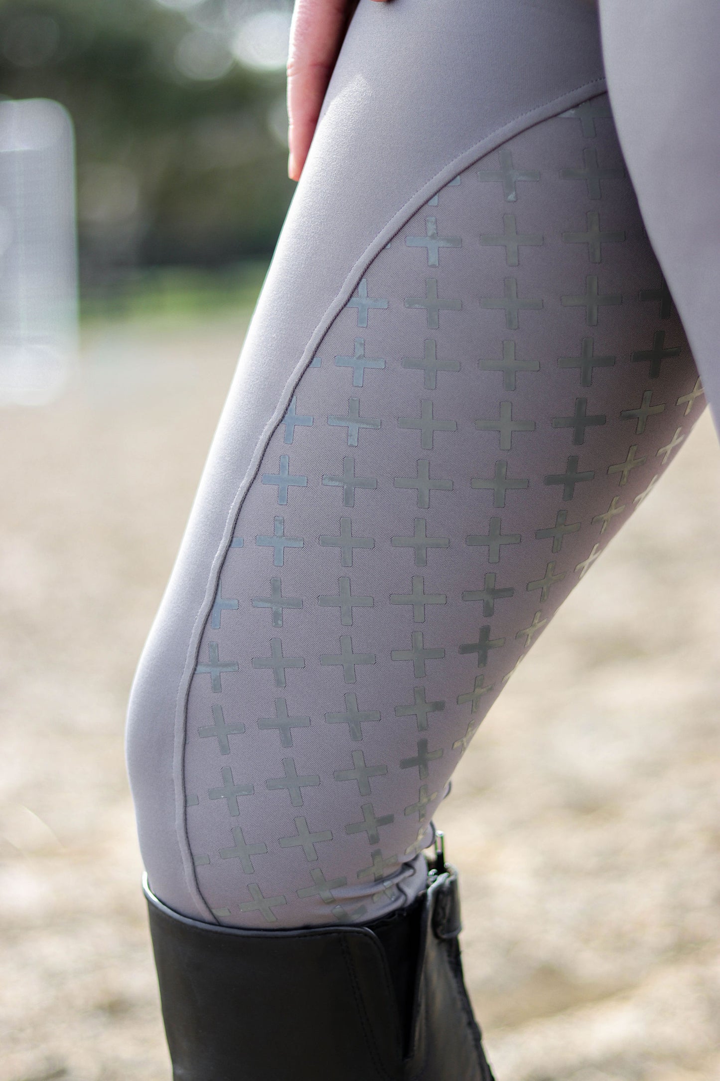 Saddle Co “The Label” Equestrian Riding Tights - Stone Grey