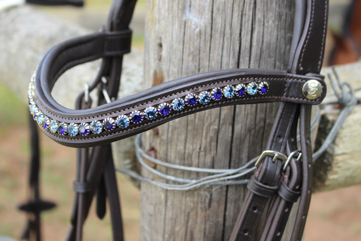 Easy-Click Browband - Blue Topaz