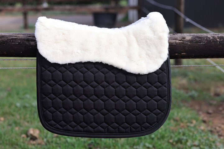 Saddle Co Revere Saddle Pad with Merino Wool - Black