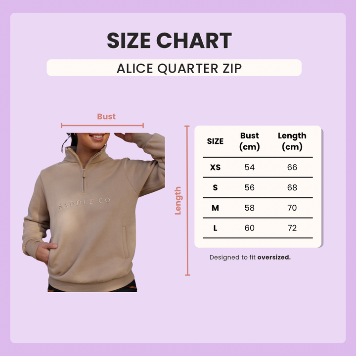 ‘Alice’ Quarter Zip Sweater - Toffee