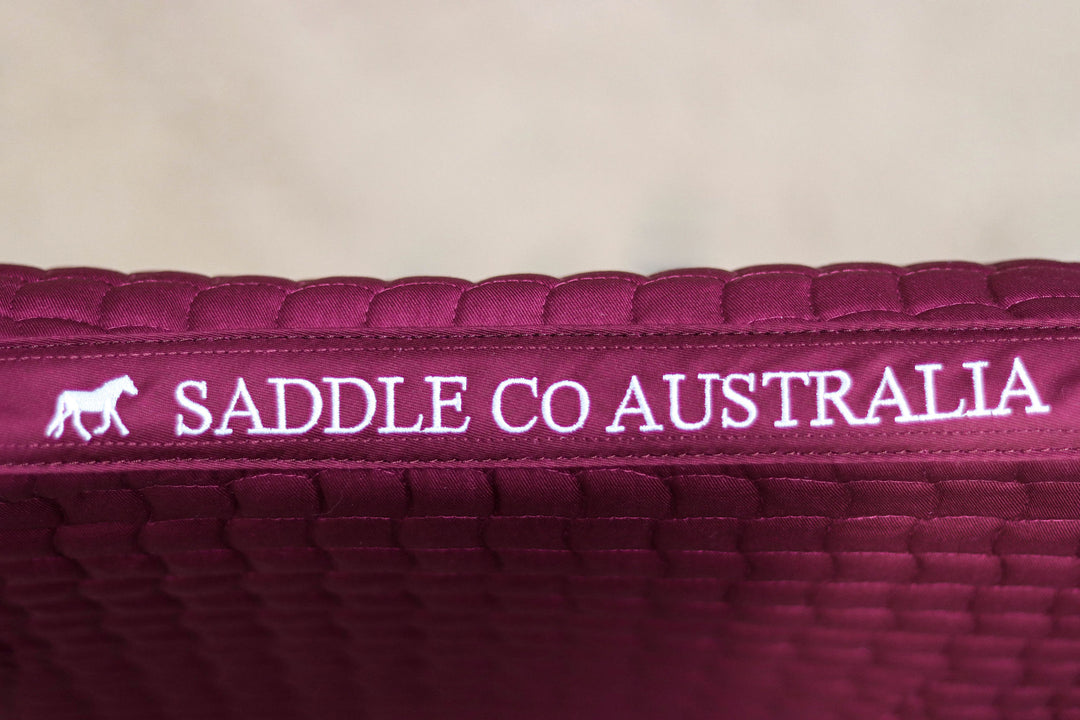 Saddle Co - ‘Lite’ Saddle Pad Merlot DRESSAGE