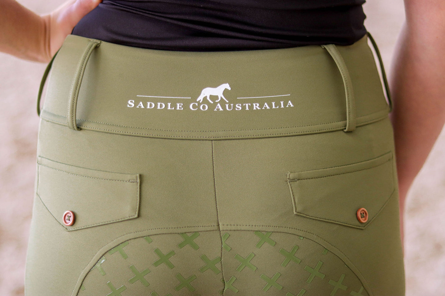 Saddle Co “The Label” Equestrian Tights - Olive
