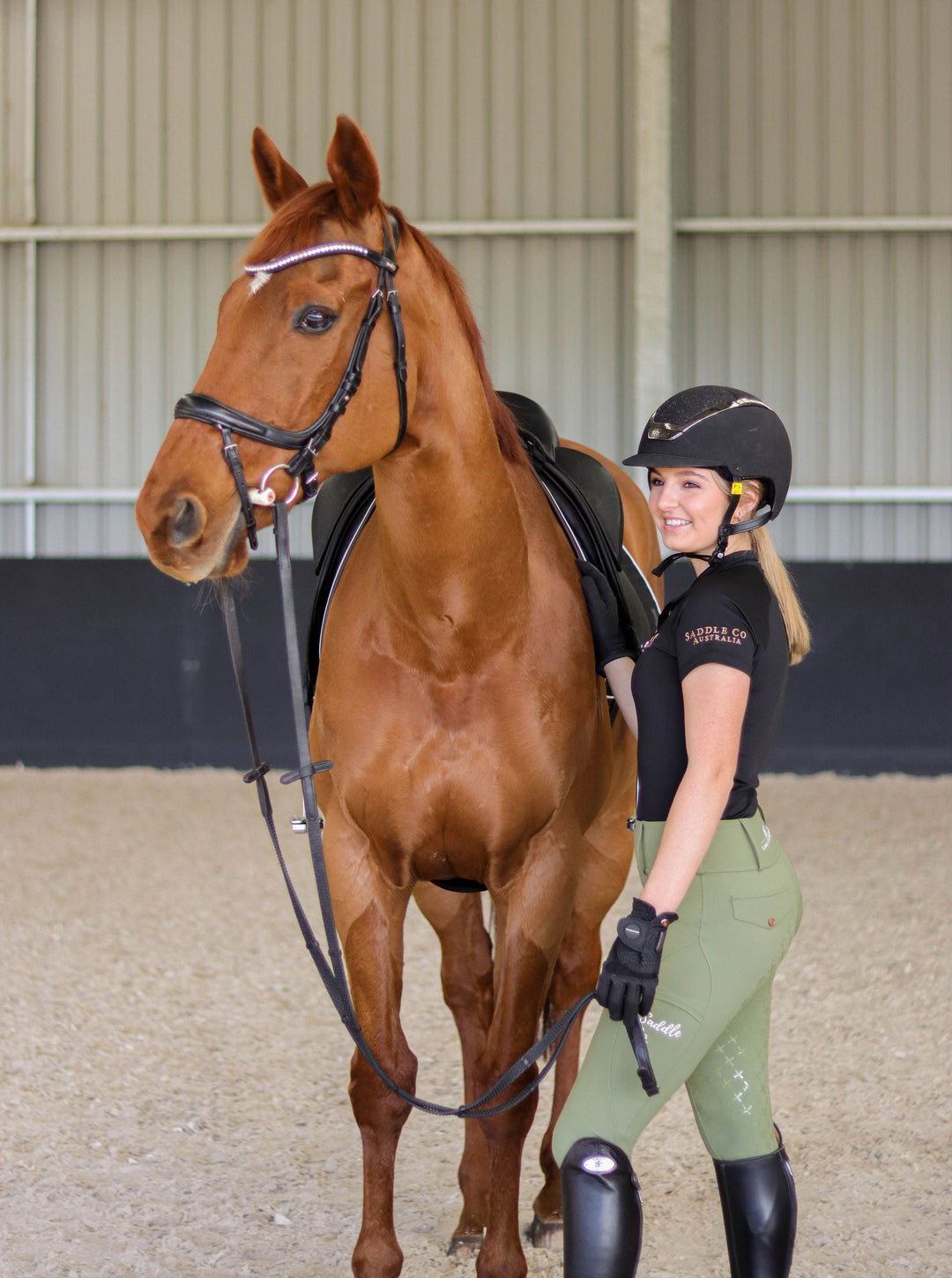 Youth Saddle Co “The Label” Equestrian Tights - Olive