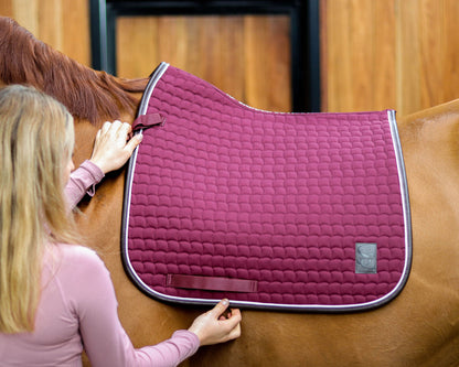 Saddle Co - ‘Lite’ Saddle Pad Merlot DRESSAGE