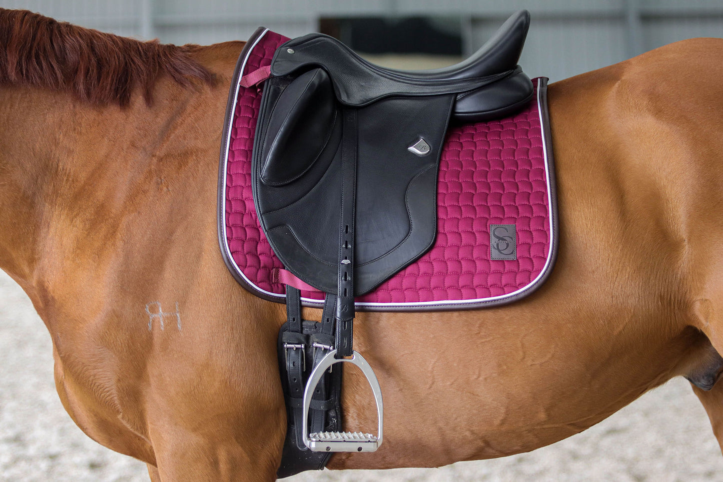 Saddle Co - ‘Lite’ Saddle Pad Merlot DRESSAGE