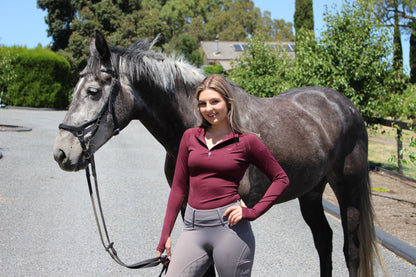 Saddle Co Signature Base Layer - Merlot
