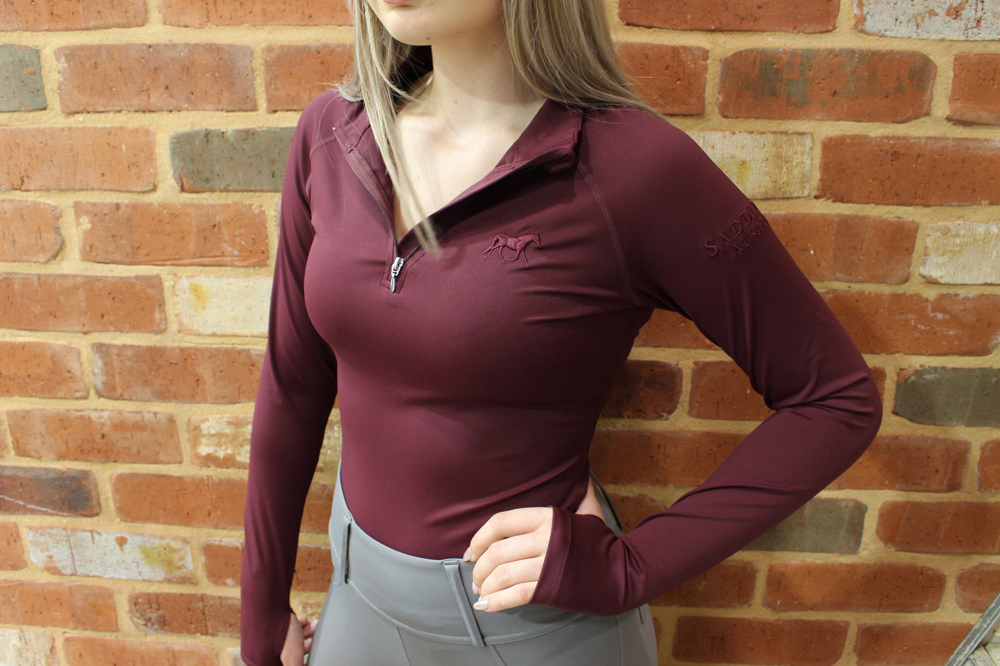 Saddle Co Signature Base Layer - Merlot