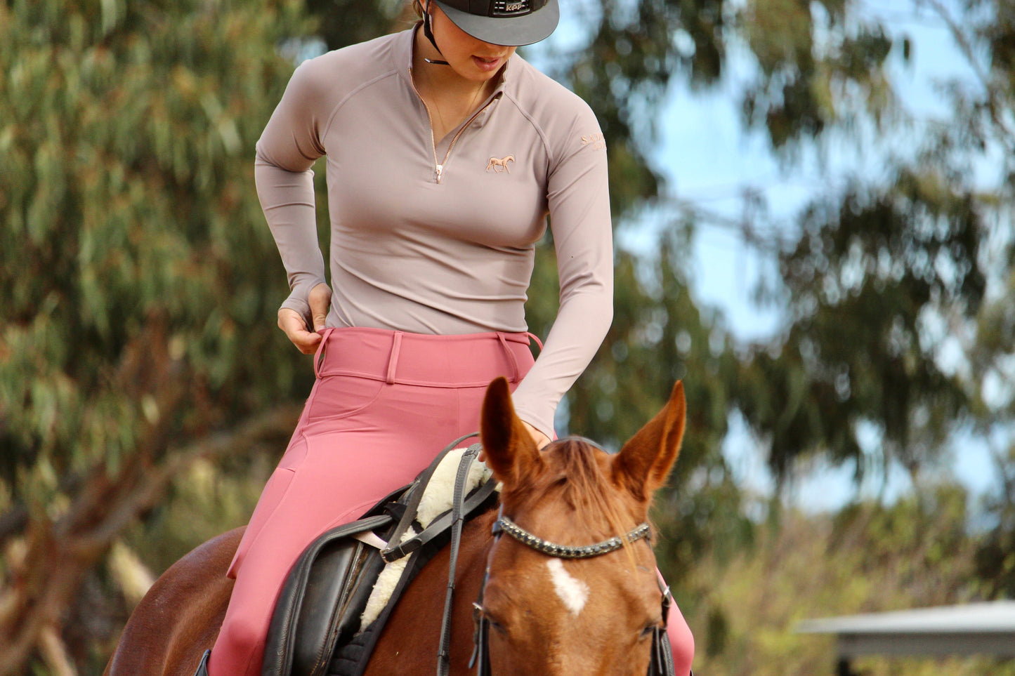Saddle Co Signature Base Layer - Grey